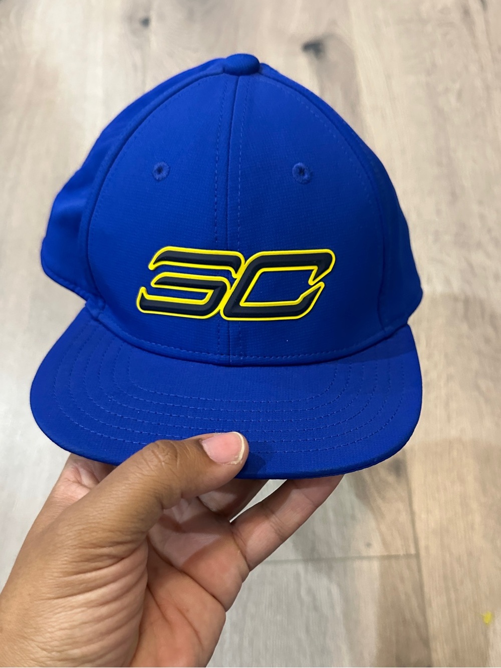 Steph Curry Under Armour Kids Blue Hat with Yellow 'SC' Logo